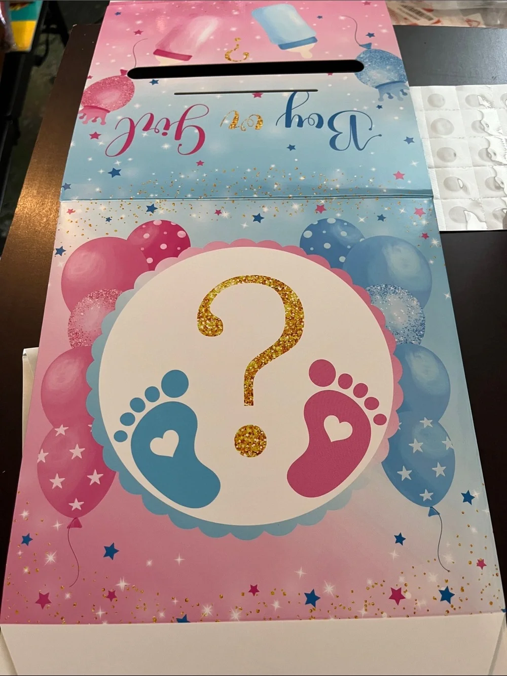 Gender Reveal Party Decorations - Pink and Blue Set- New in Package